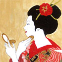 Geisha With Mirror